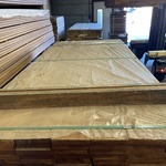 Ca. 140x Guyana Teak planken geschaafd, 25x140mm, lengte 215cm